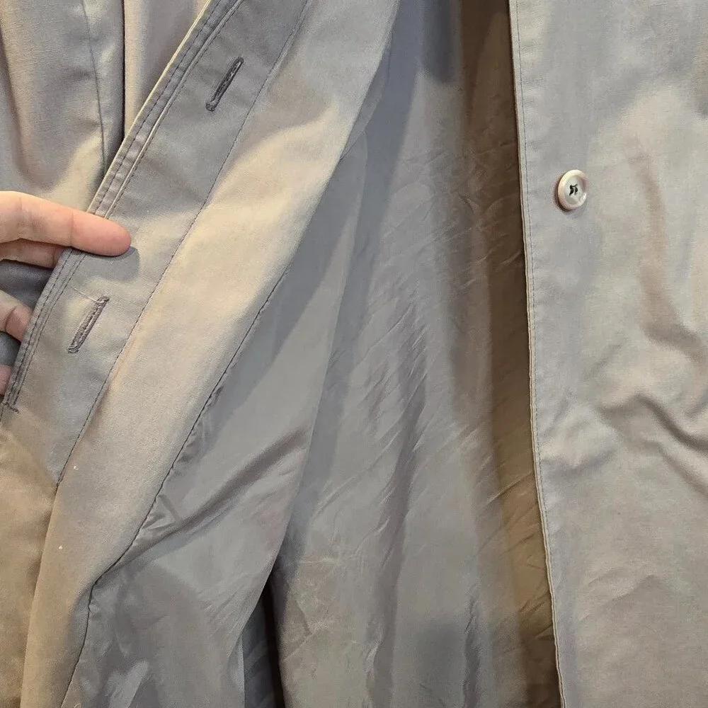 Vintage London Fog Maincoat Trench Coat Women's Pastal Purple Size 14 - Picture 8 of 12